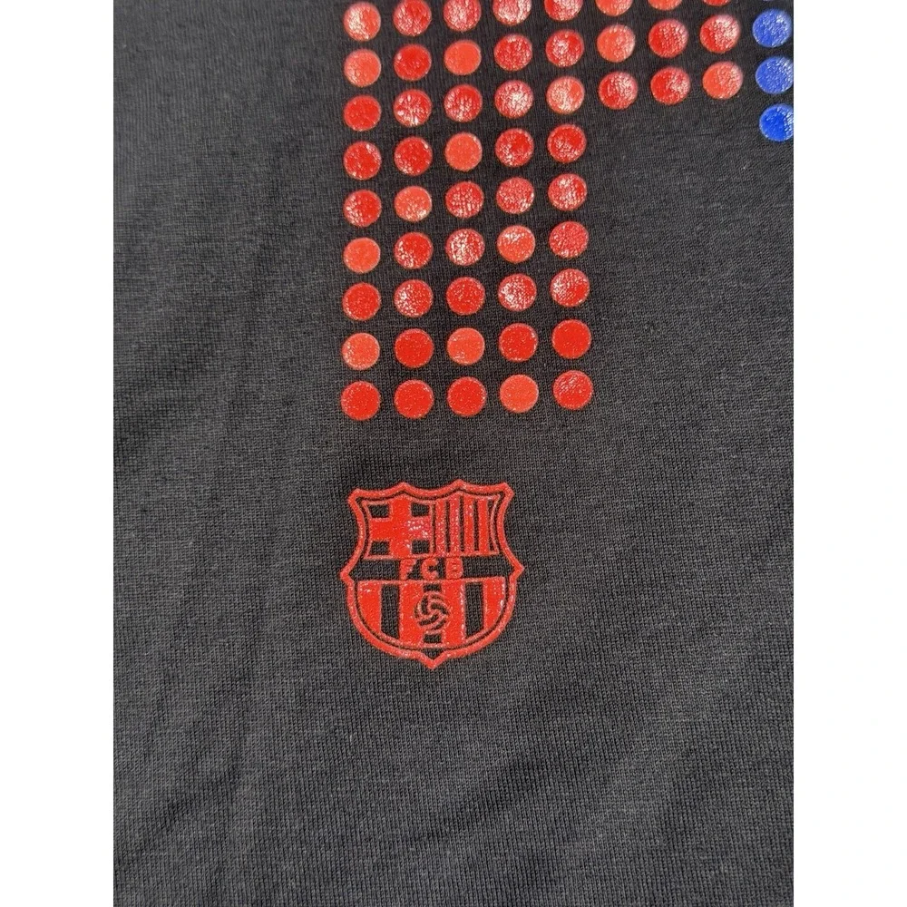 Nike FC Barcelona Graphic Tee Mens Large Black Short Sleeve FV8939-010 NWT